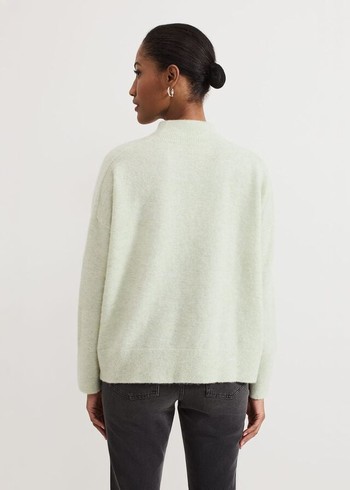 Phase Eight Jordan Alpaca Funnel Neck Knitwear Green Australia | AW8921754